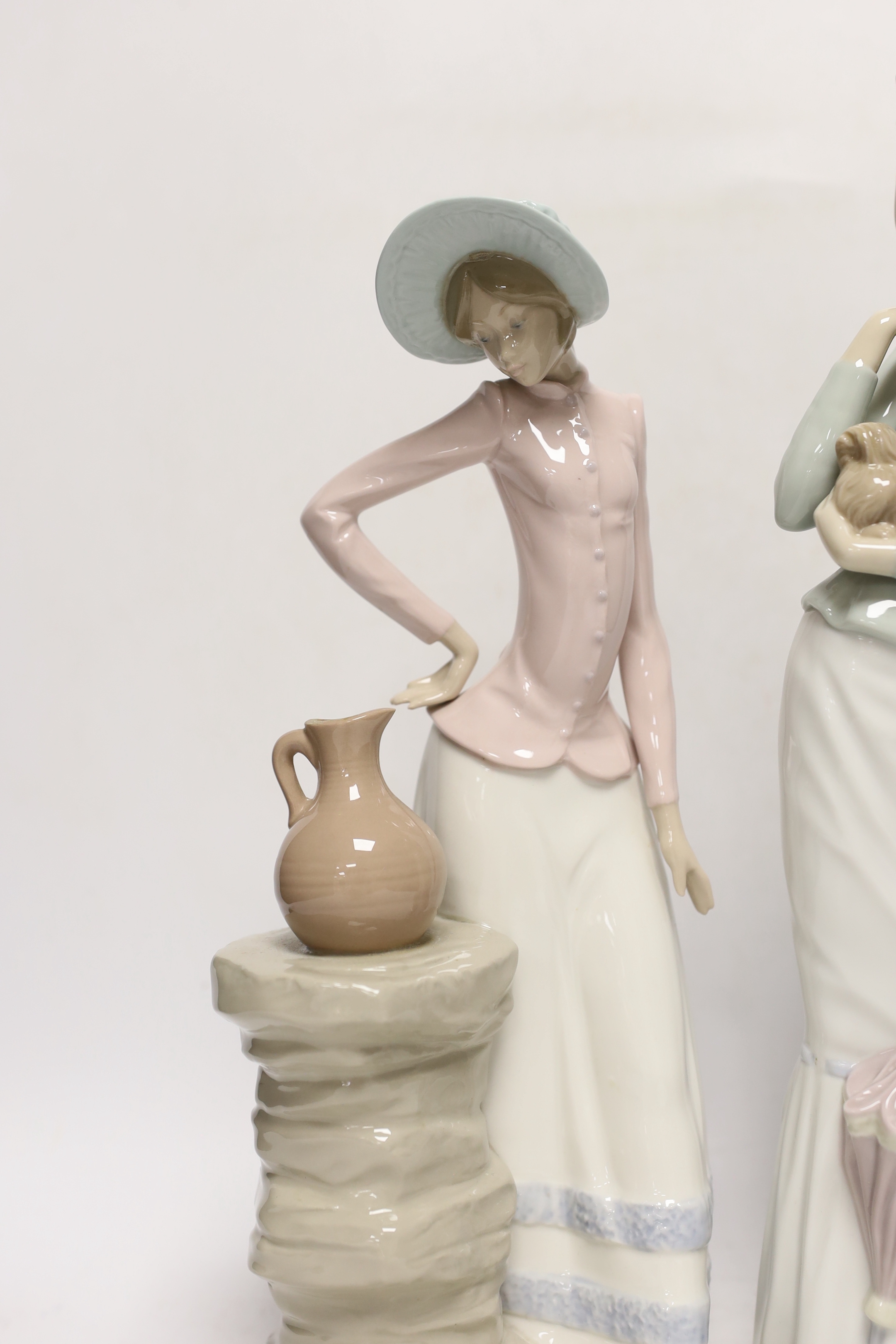 Two Lladro figures, tallest 37.5cm